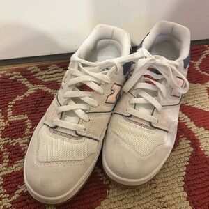 New Balance White and Blue Women's Sneakers